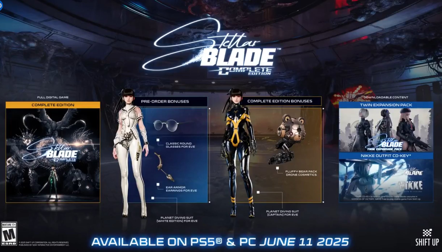 Stellar Blade Complete Edition llega a PS5 y PC con nuevo contenido el 11 de junio de 2025.